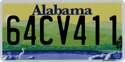AL license plate 64CV411