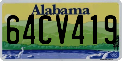 AL license plate 64CV419