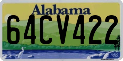 AL license plate 64CV422