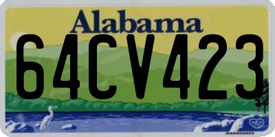 AL license plate 64CV423