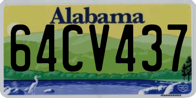 AL license plate 64CV437