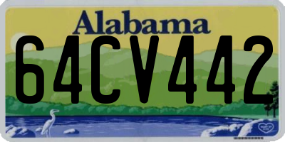 AL license plate 64CV442