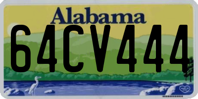AL license plate 64CV444