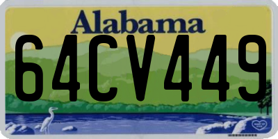 AL license plate 64CV449