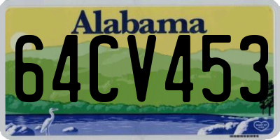 AL license plate 64CV453