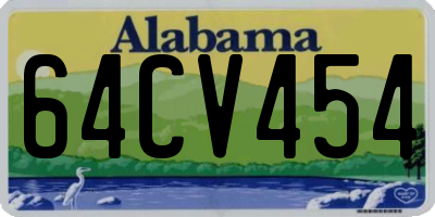AL license plate 64CV454
