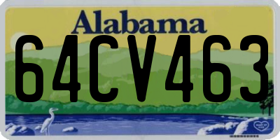 AL license plate 64CV463