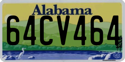 AL license plate 64CV464