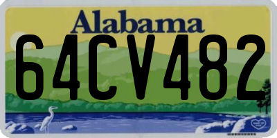 AL license plate 64CV482