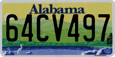 AL license plate 64CV497