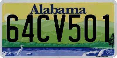 AL license plate 64CV501