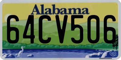AL license plate 64CV506