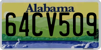 AL license plate 64CV509