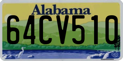AL license plate 64CV510