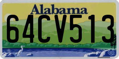 AL license plate 64CV513