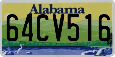 AL license plate 64CV516