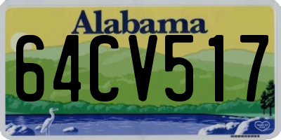 AL license plate 64CV517