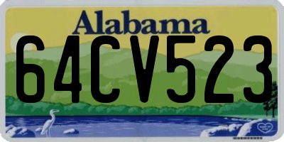 AL license plate 64CV523