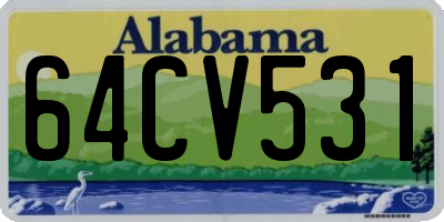 AL license plate 64CV531