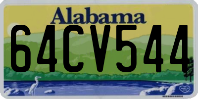 AL license plate 64CV544