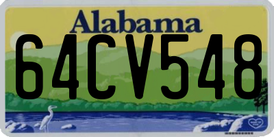 AL license plate 64CV548