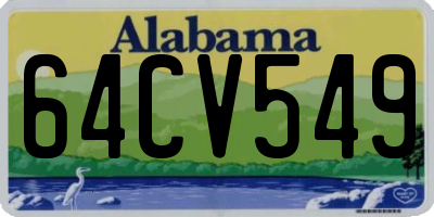 AL license plate 64CV549