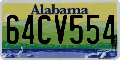 AL license plate 64CV554