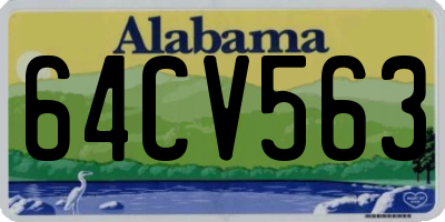 AL license plate 64CV563