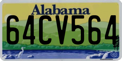 AL license plate 64CV564