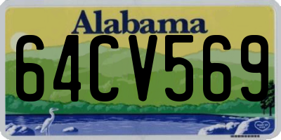 AL license plate 64CV569