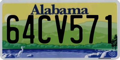 AL license plate 64CV571