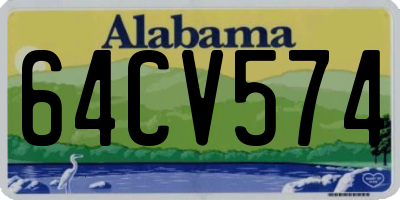 AL license plate 64CV574