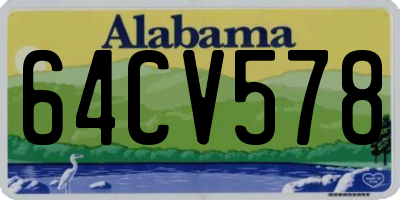 AL license plate 64CV578