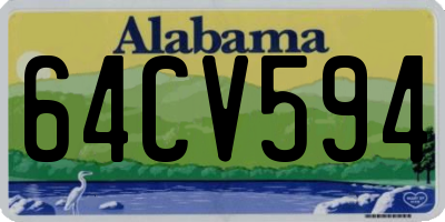 AL license plate 64CV594
