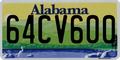 AL license plate 64CV600