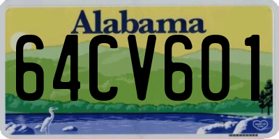 AL license plate 64CV601