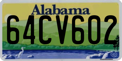AL license plate 64CV602