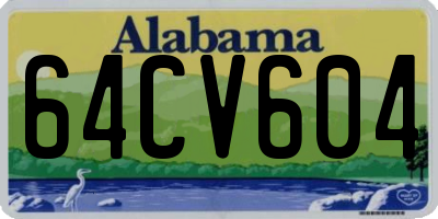 AL license plate 64CV604