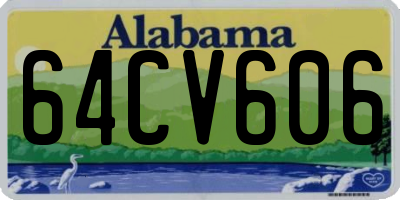 AL license plate 64CV606