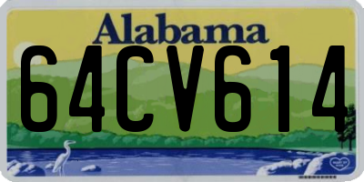 AL license plate 64CV614