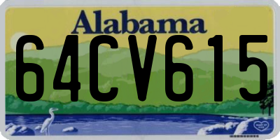 AL license plate 64CV615