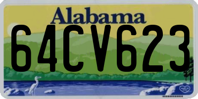 AL license plate 64CV623