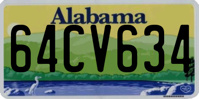 AL license plate 64CV634