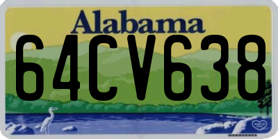 AL license plate 64CV638