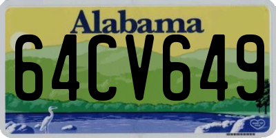 AL license plate 64CV649