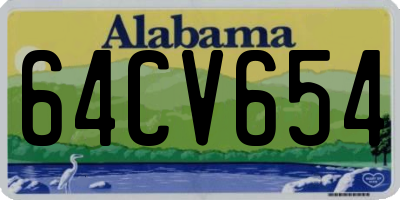 AL license plate 64CV654