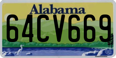 AL license plate 64CV669