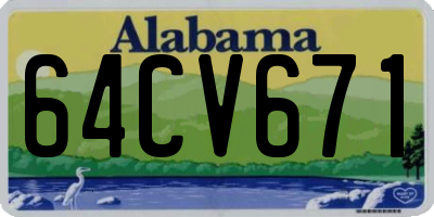 AL license plate 64CV671