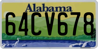 AL license plate 64CV678