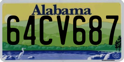 AL license plate 64CV687